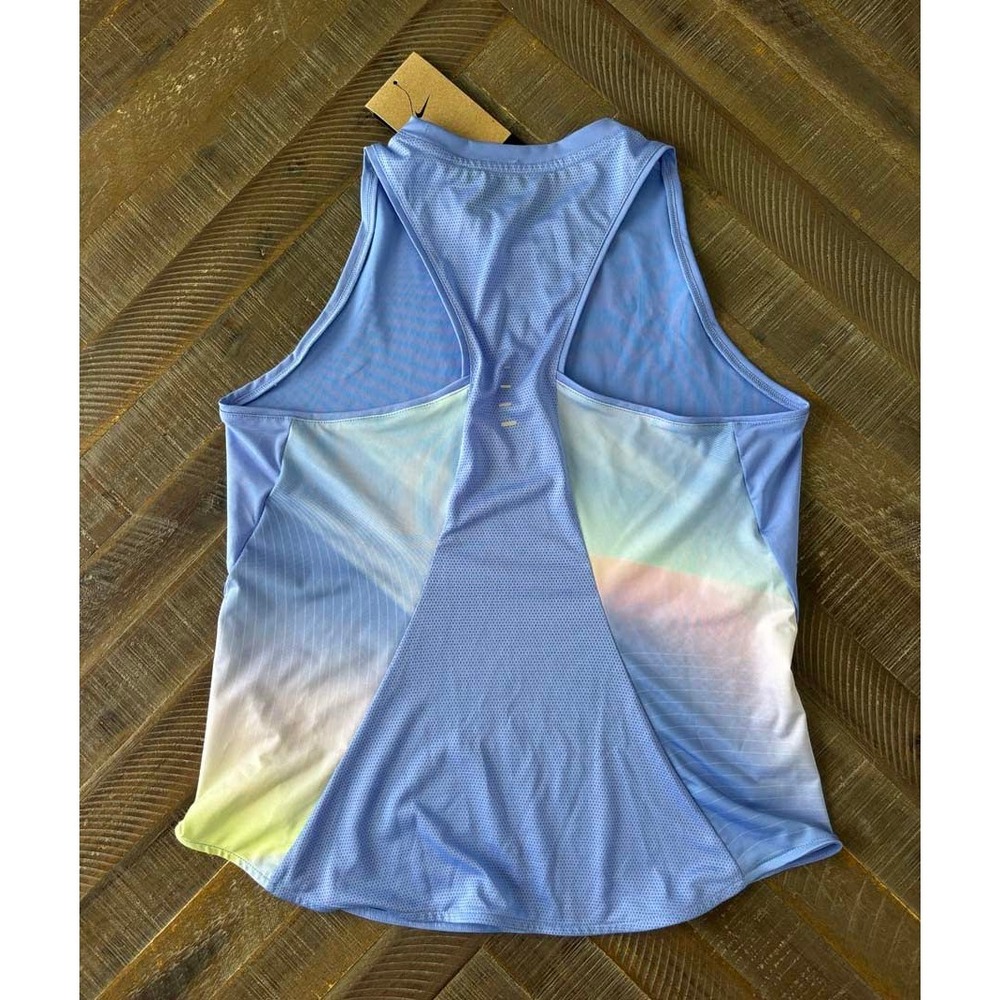 Nike Swift Running Tank Top Women's Small Blue Slim Fit Mesh Racerback NWT - Picture 8 of 8